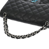 CHANEL シャネル マトラッセ WフラップWチェーンショルダー 30cm ブラック A58600 レディース ラムスキン ショルダーバッグ Aランク 中古 銀蔵