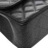 CHANEL シャネル マトラッセ WフラップWチェーンショルダー 30cm ブラック A58600 レディース ラムスキン ショルダーバッグ Aランク 中古 銀蔵