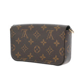 LOUIS VUITTON ルイヴィトン モノグラム ミュルティ ポシェット フェリシー カーキ M80091 レディース モノグラムキャンバス ショルダーバッグ Aランク 中古 銀蔵