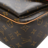 LOUIS VUITTON ルイヴィトン モノグラム ヴィバシテ GM ブラウン M51163 レディース モノグラムキャンバス ショルダーバッグ Aランク 中古 銀蔵