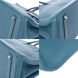 HERMES エルメス バーキン 35 ブルージーン □I刻印(2005年頃) ユニセックス トリヨンクレマンス ハンドバッグ ABランク 中古 銀蔵