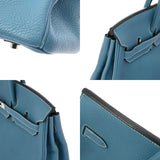 HERMES エルメス バーキン 35 ブルージーン □I刻印(2005年頃) ユニセックス トリヨンクレマンス ハンドバッグ ABランク 中古 銀蔵