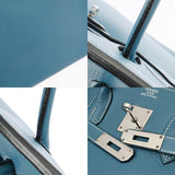 HERMES エルメス バーキン 35 ブルージーン □I刻印(2005年頃) ユニセックス トリヨンクレマンス ハンドバッグ ABランク 中古 銀蔵