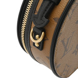 LOUIS VUITTON ルイヴィトン モノグラムリバース ミニ ボワットシャポー 2WAY キャメル/ブラック M68276 レディース モノグラムキャンバス ショルダーバッグ Aランク 中古 銀蔵