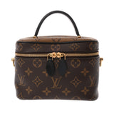 LOUIS VUITTON ルイヴィトン モノグラムリバース ヴァニティ NV PM 旧型 ブラウン M45165 レディース モノグラムキャンバス バニティバッグ Aランク 中古 銀蔵