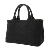 PRADA プラダ カナパ ミニトート 新型 ブラック 1BG439 レディース キャンバス ハンドバッグ ABランク 中古 銀蔵