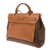 HERMES エルメス エールバッグ ジップ PM エトゥープ/ナチュラル B刻印(2023年頃) レディース トワルオフィシェ/ヴァッシュハンター 2WAYバッグ Aランク 中古 銀蔵