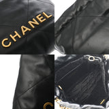 CHANEL シャネル シャネル 22 ミニハンドバッグ ブラック AS3980 レディース シャイニーカーフスキン 2WAYバッグ Aランク 中古 銀蔵