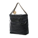 CHANEL シャネル シャネル 22 ミニハンドバッグ ブラック AS3980 レディース シャイニーカーフスキン 2WAYバッグ Aランク 中古 銀蔵