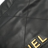 CHANEL シャネル シャネル 22 ミニハンドバッグ ブラック AS3980 レディース シャイニーカーフスキン 2WAYバッグ Aランク 中古 銀蔵