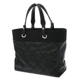 CHANEL シャネル パリビアリッツ トートバッグ MM ブラック A34209 レディース キャンバス/レザー トートバッグ Aランク 中古 銀蔵