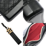 CHANEL シャネル ガブリエル ドゥシャネル スモールホーボー ブラック A91810 レディース エイジドカーフスキン ショルダーバッグ Aランク 中古 銀蔵