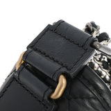 CHANEL シャネル ガブリエル ドゥシャネル スモールホーボー ブラック A91810 レディース エイジドカーフスキン ショルダーバッグ Aランク 中古 銀蔵