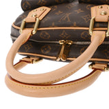 LOUIS VUITTON ルイヴィトン モノグラム マンハッタン PM ブラウン M40026 レディース モノグラムキャンバス ハンドバッグ ABランク 中古 銀蔵
