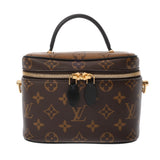 LOUIS VUITTON ルイヴィトン モノグラムリバース ヴァニティ NV PM 旧型 ブラウン M45165 レディース モノグラムキャンバス バニティバッグ ABランク 中古 銀蔵