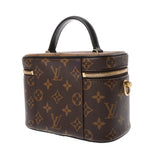LOUIS VUITTON ルイヴィトン モノグラムリバース ヴァニティ NV PM 旧型 ブラウン M45165 レディース モノグラムキャンバス バニティバッグ ABランク 中古 銀蔵