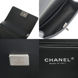 CHANEL シャネル ボーイシャネル スモールハンドバッグ 20cm ブラック A67085 レディース キャビアスキン ショルダーバッグ Aランク 中古 銀蔵