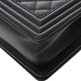CHANEL シャネル ボーイシャネル スモールハンドバッグ 20cm ブラック A67085 レディース キャビアスキン ショルダーバッグ Aランク 中古 銀蔵