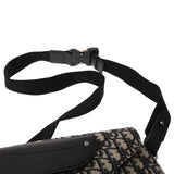 CHRISTIAN DIOR クリスチャンディオール サドルポーチ グレー シルバー金具 1ADP0044YKY_H27E レディース オブリークジャガード/グレインドカーフ ボディバッグ Aランク 中古 銀蔵
