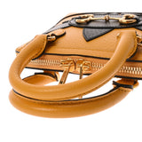 GUCCI グッチ ミニ トップハンドルバッグ アディダスコラボ ホースビット1955 イエロー/ブラック 677212 レディース カーフ ハンドバッグ Aランク 中古 銀蔵