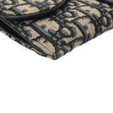 CHRISTIAN DIOR クリスチャンディオール サドル チェーンポーチ スモール ブルー S5614CTZZQ_M928 レディース オブリークジャガードキャンバス チェーンウォレット ABランク 中古 銀蔵