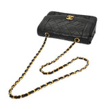 CHANEL シャネル マトラッセ ダイアナ チェーンショルダー 22cm ブラック A01164 レディース ラムスキン ショルダーバッグ ABランク 中古 銀蔵