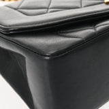 CHANEL シャネル マトラッセ ダイアナ チェーンショルダー 22cm ブラック A01164 レディース ラムスキン ショルダーバッグ ABランク 中古 銀蔵
