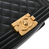 CHANEL シャネル ボーイシャネル スモールハンドバッグ 20cm ブラック A67085 レディース キャビアスキン ショルダーバッグ Aランク 中古 銀蔵
