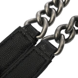 CHANEL シャネル ボーイシャネル チェーンショルダー 25cm ブラック A67086 レディース キャビアスキン ショルダーバッグ ABランク 中古 銀蔵