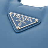 PRADA プラダ パテッド MINIトートバッグ 2WAY ブルー 1BA359 レディース レザー ハンドバッグ Aランク 中古 銀蔵