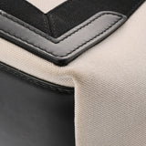 BALENCIAGA バレンシアガ ネイビーカバス S ホワイト/ブラック 339933 レディース キャンバス レザー ハンドバッグ ABランク 中古 銀蔵