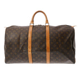 LOUIS VUITTON ルイヴィトン モノグラム キーポル 55 ブラウン M41424 ユニセックス モノグラムキャンバス ボストンバッグ Bランク 中古 銀蔵