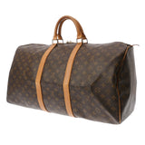 LOUIS VUITTON ルイヴィトン モノグラム キーポル 55 ブラウン M41424 ユニセックス モノグラムキャンバス ボストンバッグ Bランク 中古 銀蔵