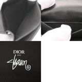 CHRISTIAN DIOR クリスチャンディオール フォンホルダー DIOR×Stussy ブラック レディース グレインレザー ショルダーバッグ Aランク 中古 銀蔵