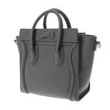 CELINE セリーヌ ラゲージ ナノ コール 168243 レディース ドラムドカーフ ハンドバッグ Aランク 中古 銀蔵