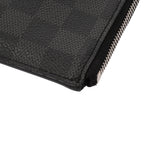 LOUIS VUITTON ルイヴィトン ダミエグラフィット ポシェット ジュール GM クリストファーネメス ブラック N41685 メンズ ダミエグラフィットキャンバス クラッチバッグ Aランク 中古 銀蔵
