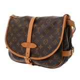LOUIS VUITTON ルイヴィトン モノグラム ソミュール30 ブラウン M42256 ユニセックス モノグラムキャンバス ショルダーバッグ Bランク 中古 銀蔵