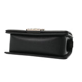 CHANEL シャネル ボーイシャネル チェーンショルダー 20cm ブラック A67085 レディース キャビアスキン ショルダーバッグ Aランク 中古 銀蔵