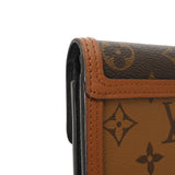 LOUIS VUITTON ルイヴィトン モノグラムリバース ポルトフォイユ ドーフィーヌ コンパクト ブラウン M68725 レディース モノグラムキャンバス モノグラムリバースキャンバス 三つ折り財布 ABランク 中古 銀蔵