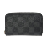 LOUIS VUITTON ルイヴィトン ダミエグラフィット ジッピーコインパース ブラック N63076 メンズ ダミエキャンバス コインケース Aランク 中古 銀蔵