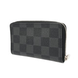 LOUIS VUITTON ルイヴィトン ダミエグラフィット ジッピーコインパース ブラック N63076 メンズ ダミエキャンバス コインケース Aランク 中古 銀蔵
