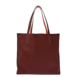HERMES エルメス ドゥブルセンス 45 クレヴェット/ルージュアッシュ レディース ヴォーシッキム トートバッグ ABランク 中古 銀蔵