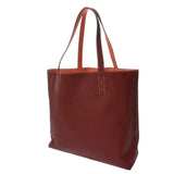 HERMES エルメス ドゥブルセンス 45 クレヴェット/ルージュアッシュ レディース ヴォーシッキム トートバッグ ABランク 中古 銀蔵