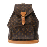 LOUIS VUITTON ルイヴィトン モノグラム モンスリ GM ブラウン M51135 ユニセックス モノグラムキャンバス リュック・デイパック ABランク 中古 銀蔵