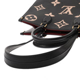 LOUIS VUITTON ルイヴィトン モノグラムアンプラント オンザゴー MM ブラック/ベージュ M45495 レディース レザー ハンドバッグ ABランク 中古 銀蔵