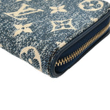 LOUIS VUITTON ルイヴィトン モノグラムデニム ジッピーコインパース マリーヌ M81185 レディース モノグラムデニム コインケース Aランク 中古 銀蔵