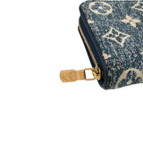 LOUIS VUITTON ルイヴィトン モノグラムデニム ジッピーコインパース マリーヌ M81185 レディース モノグラムデニム コインケース Aランク 中古 銀蔵
