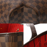 LOUIS VUITTON ルイヴィトン ダミエ ネヴァーフル MM ブラウン N51105 レディース ダミエキャンバス トートバッグ Bランク 中古 銀蔵