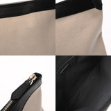 BALENCIAGA バレンシアガ ネイビークリップ L ホワイト/ブラック 373840 メンズ キャンバス レザー クラッチバッグ ABランク 中古 銀蔵