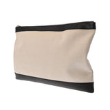 BALENCIAGA バレンシアガ ネイビークリップ L ホワイト/ブラック 373840 メンズ キャンバス レザー クラッチバッグ ABランク 中古 銀蔵